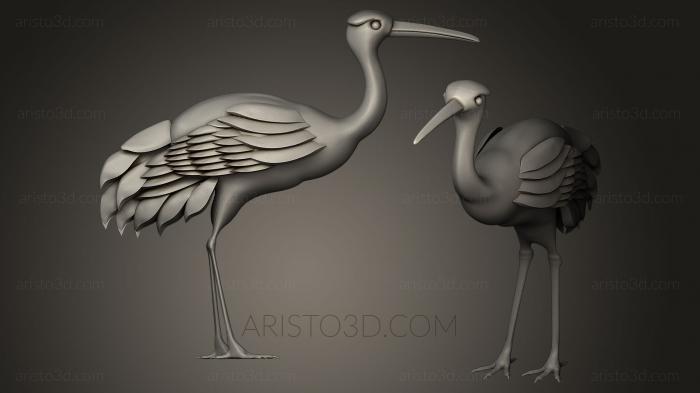 Bird figurines (STKB_0071) 3D model for CNC machine